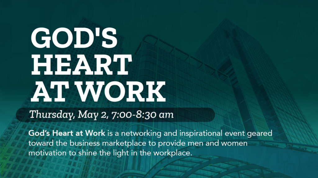 Gods Heart at Work event at Hope 