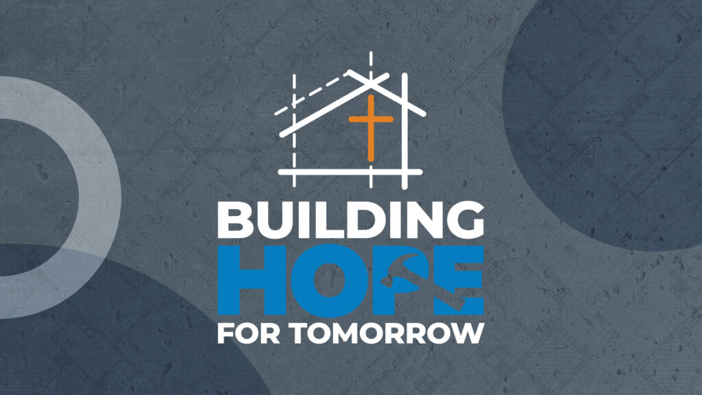 Building Hope 4 Tomorrow title H dark blue circles