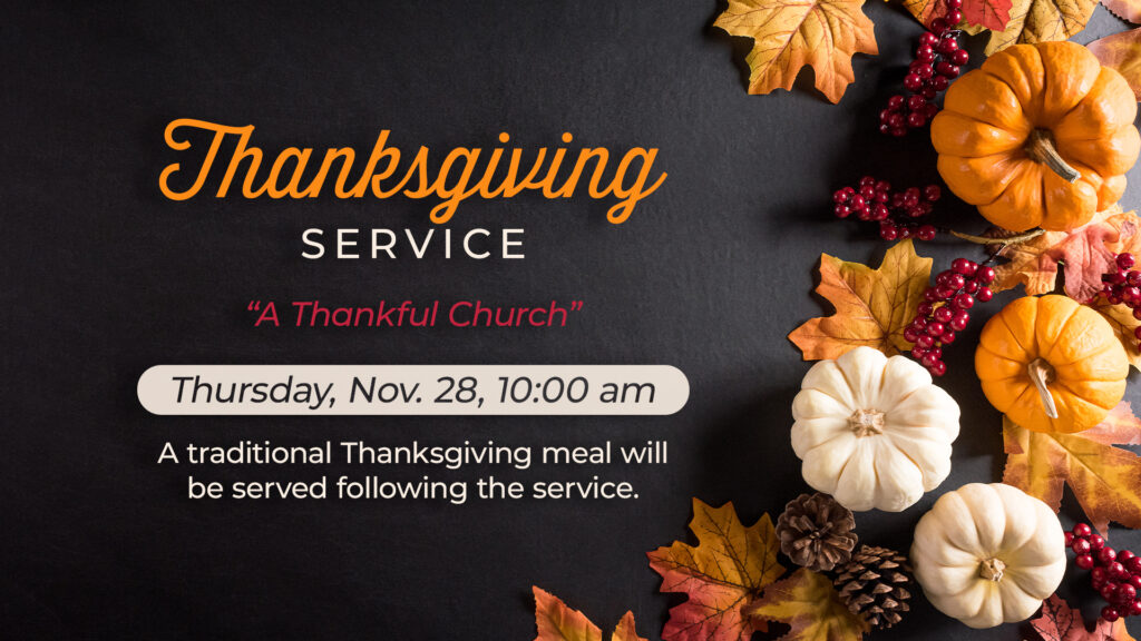 Thanksgiving Service info H