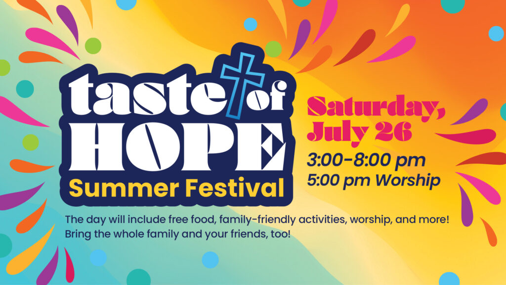 Taste of Hope info H NO URL